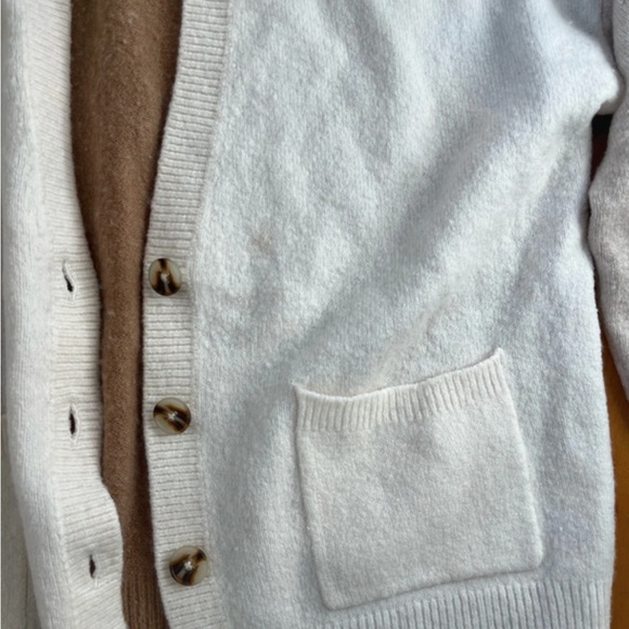 Madewell Colorblock Wool Blend Cardigan Sweater - Picture 3 of 5